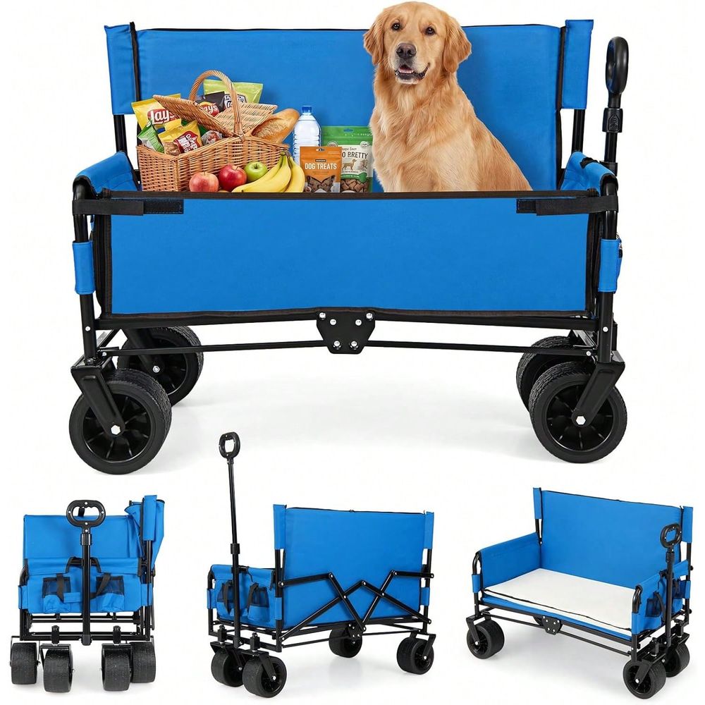 Wagon Bench Seat Combo, Collap - Pull Cart Fold review and price