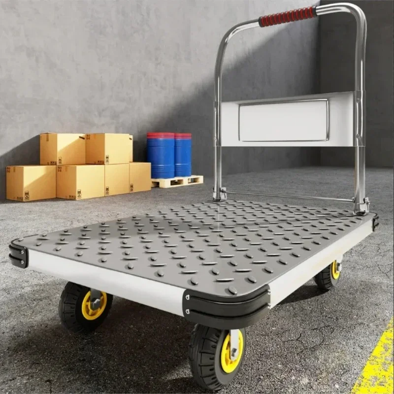 Steel Plate Trolley, Four-whee - Pull Cart Fold review and price