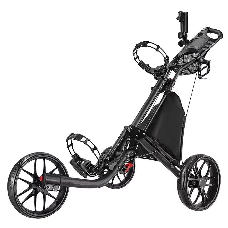 Golf Push Cart 4 Wheel Sturdy  - Pull Cart Fold review and price